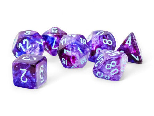 Nebula Mega-hedral Nocturnal/turquoise Luminary 7-Die Set