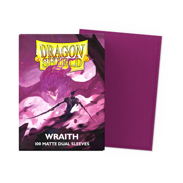 Dragon Shields: (100) Matte Dual Sleeves Wraith