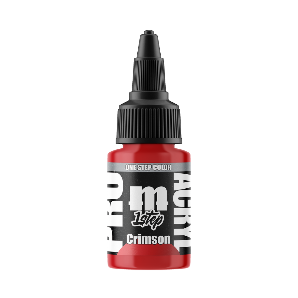 Monument Hobbies PRO Acryl 1-Step 502 Crimson, 22 ml paint bottle