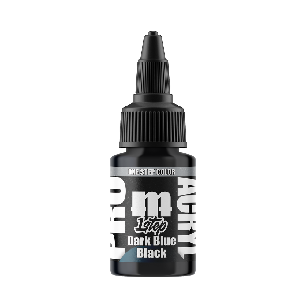 Monument Hobbies PRO Acryl 1-Step 503 Dark Blue Black, 22 ml paint bottle