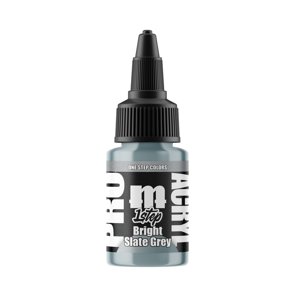 Monument Hobbies PRO Acryl 1-Step 518 Bright Slate Grey, 22 ml paint bottle