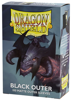 Dragon Shield Standard Outer Black Sleeves (100 ct.)