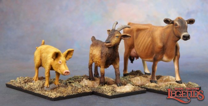 Animal Companions: Goat, Pig, Cow