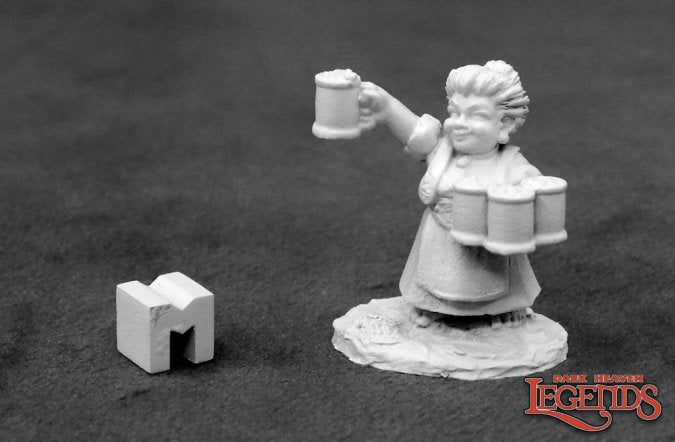 Poppy Cloverlocks, Halfling Barmaid