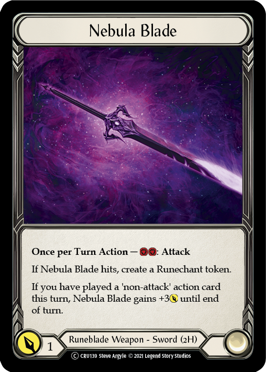 Nebula Blade (Rainbow Foil) [U-CRU139-RF] Unlimited Rainbow Foil