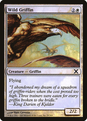 Wild Griffin (Premium Foil) [Tenth Edition]