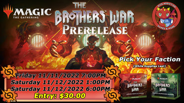 Magic the Gathering: The Brothers' War Prerelease Weekend ticket