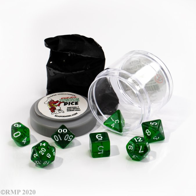 Lucky Dice - Clear Green