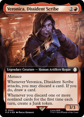 Veronica, Dissident Scribe (Extended Art) (Surge Foil) [Fallout]