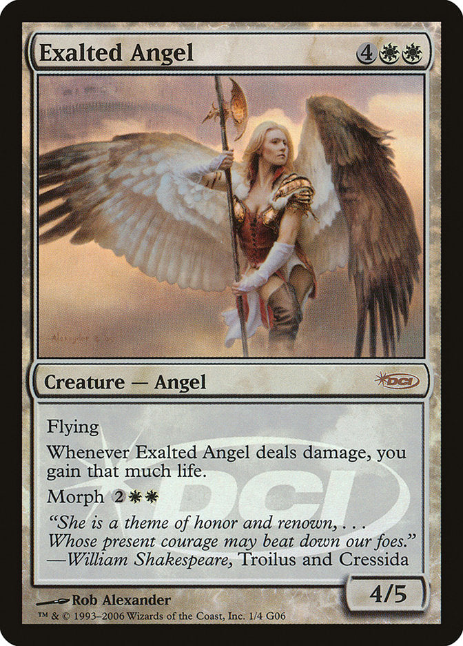 gift card mtg Exalted Angel [Judge Gift Cards 2006]