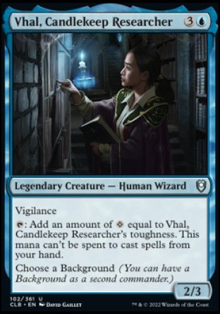 Vhal, Candlekeep Researcher [Commander Legends: Battle for Baldur's Gate]