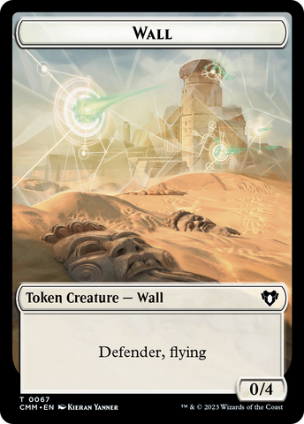Wall // Kor Ally Double-Sided Token [Commander Masters Tokens]
