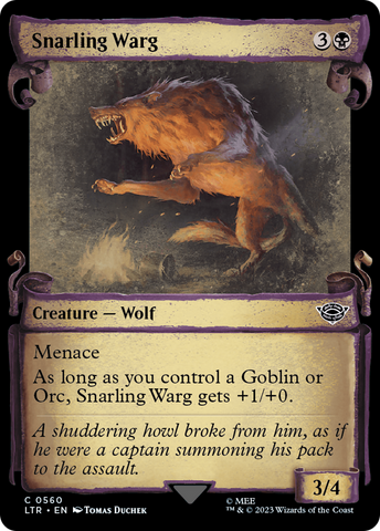 Snarling Warg [The Lord of the Rings: Tales of Middle-Earth Showcase Scrolls]