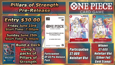 One Piece Pillars of Strength Prerelease - Sunday ticket - Sun, Jun 25 2023