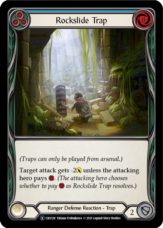 Rockslide Trap (Rainbow Foil) [U-CRU128-RF] Unlimited Rainbow Foil