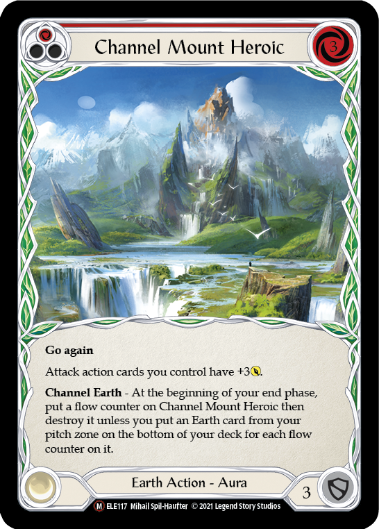 Channel Mount Heroic [U-ELE117] Unlimited Rainbow Foil