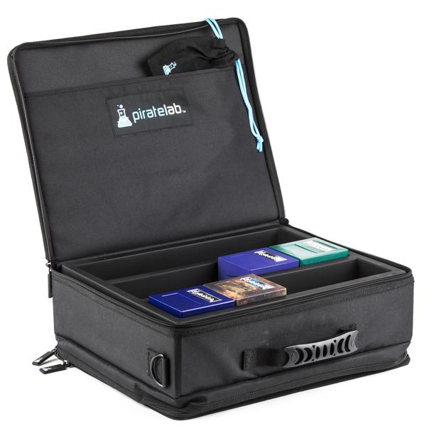 Charcoal Large Card Case - 3-row Armor Tray + 8 Dividers