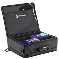Charcoal Large Card Case - 3-row Armor Tray + 8 Dividers