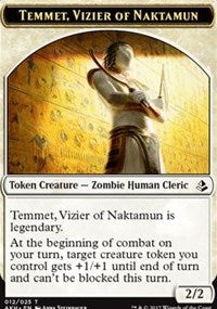 Temmet, Vizier of Naktamun // Zombie Token [Amonkhet Tokens]