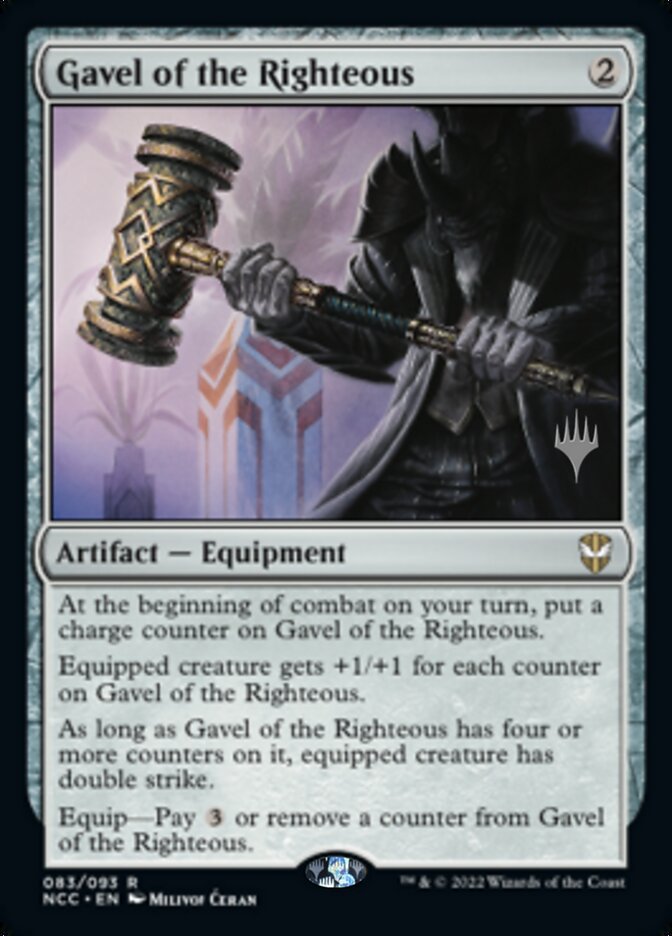 Gavel of the Righteous (Promo Pack) [Streets of New Capenna Commander Promos]