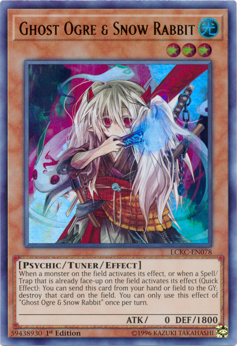 yugioh rabbit cards Ghost Ogre & Snow Rabbit [LCKC-EN078] Ultra Rare