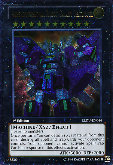 yugioh robot cards Superdimensional Robot Galaxy Destroyer [REDU-EN044] Ultimate Rare