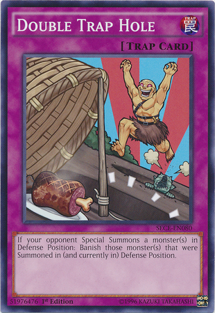 yugioh card trap hole Double Trap Hole [SECE-EN080] Common