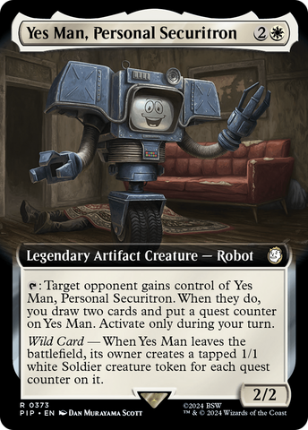Yes Man, Personal Securitron (Extended Art) [Fallout]