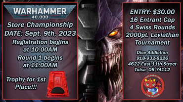 Warhammer 40k Store Championship ticket