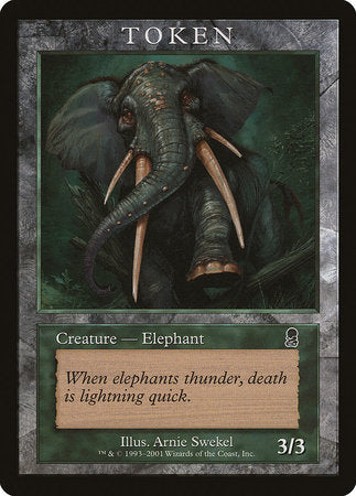 Elephant Token (Odyssey) [Magic Player Rewards 2002]