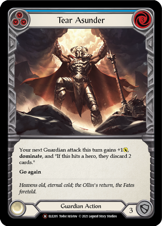 Tear Asunder [U-ELE205] Unlimited Rainbow Foil