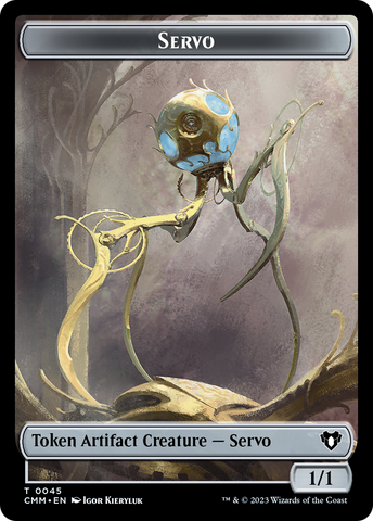 Servo // Dragon (0020) Double-Sided Token [Commander Masters Tokens]