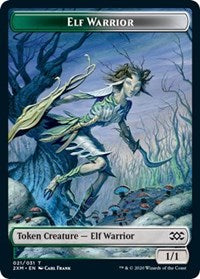 Elf Warrior // Germ Double-sided Token [Double Masters Tokens]