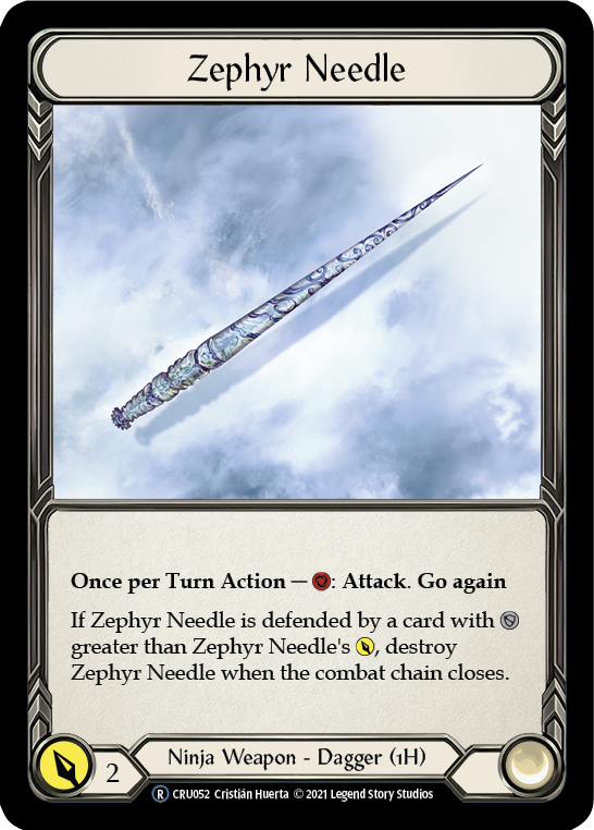 Zephyr Needle (Rainbow Foil) [U-CRU052-RF] Unlimited Rainbow Foil