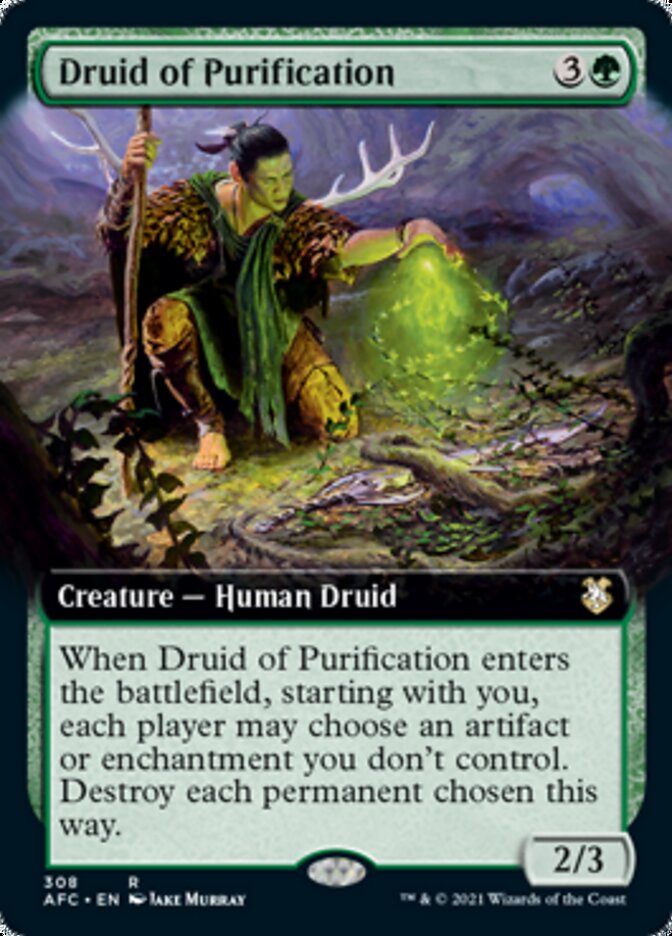 Druid of Purification (Extended) [Dungeons & Dragons: Adventures in the Forgotten Realms Commander]