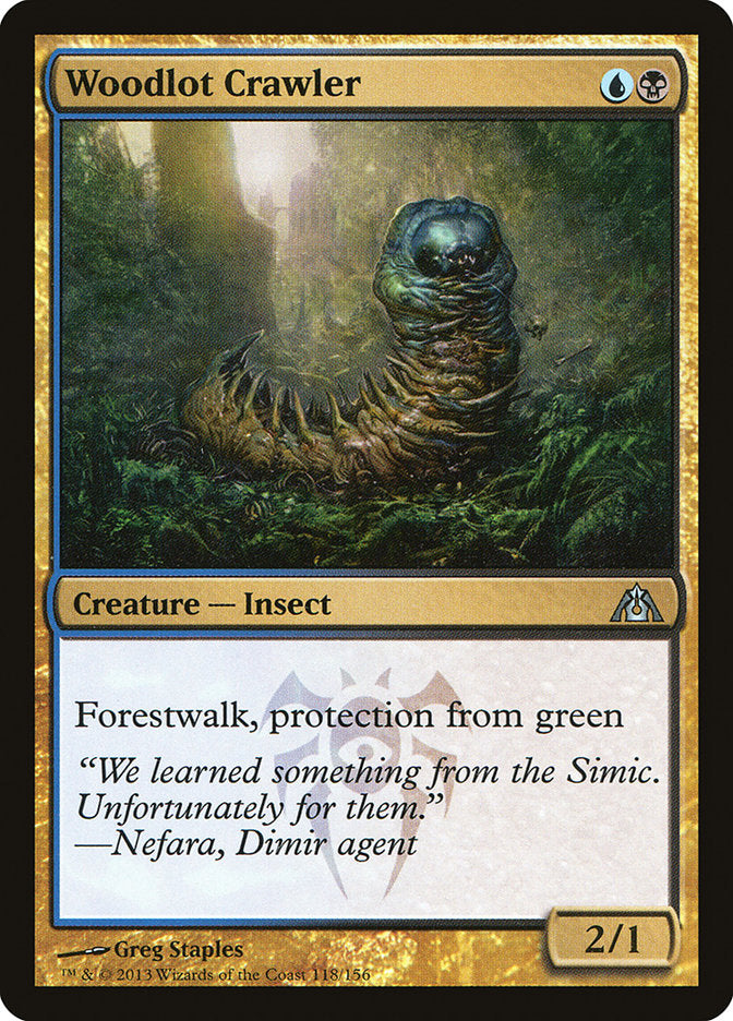 need for speed mtg card Woodlot Crawler [Dragon's Maze]