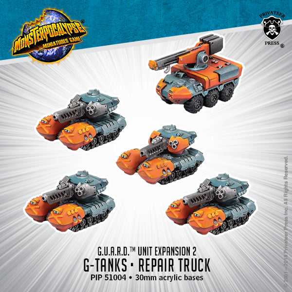 Monsterpocalypse – G-Tanks & Repair Truck: G.U.A.R.D. Unit (resin)