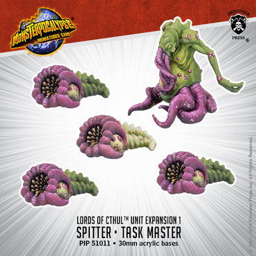 Monsterpocalypse – Spitter & Task Master: Lords of Cthul Unit (metal/resin)