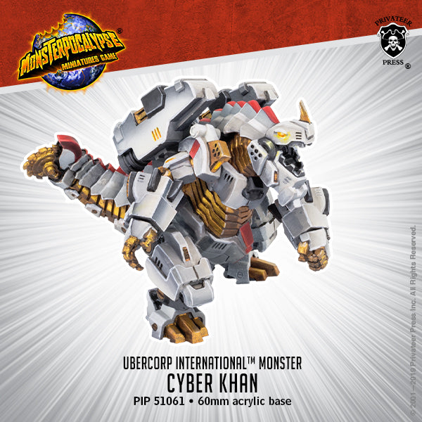 Cyber Khan – Monsterpocalypse Uber Corp International Monster (metal/resin)