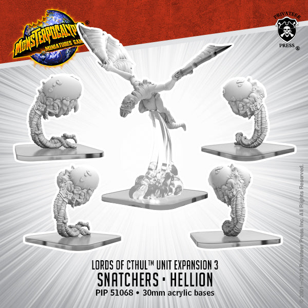 Snatchers & Hellion – Monsterpocalypse Lords of Cthul Units (metal)