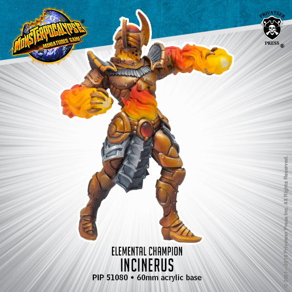 Incinerus - Elemental Champions Monster (resin/metal)