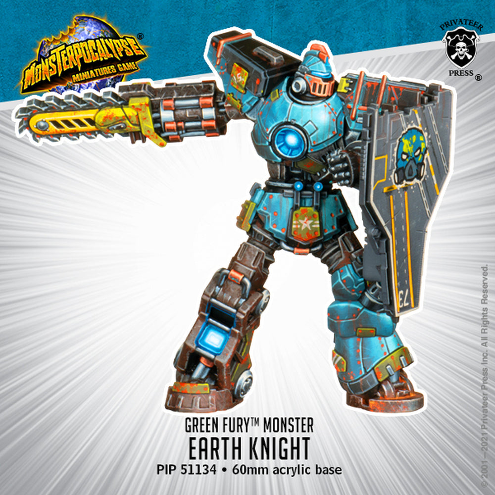 Monsterpocalypse Earth Knight Green Fury Monster
