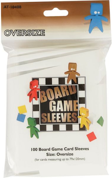 Oversize Board Game Sleeves 79mm x 120mm (100) Oversize Board Game Sleeves 79mm x 120mm (100)