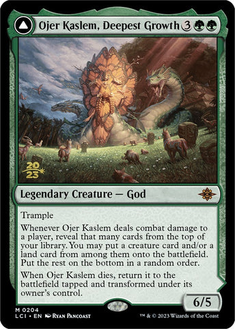 Ojer Kaslem, Deepest Growth // Temple of Cultivation [The Lost Caverns of Ixalan Prerelease Cards]