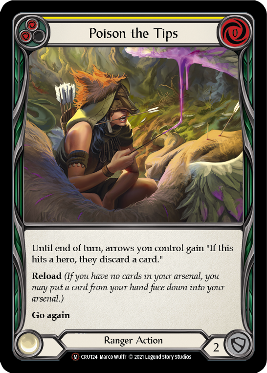 Poison the Tips (Rainbow Foil) [U-CRU124-RF] Unlimited Rainbow Foil