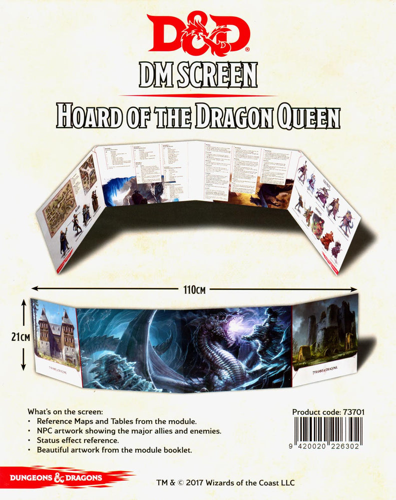Dungeons and Dragons RPG: Tyranny of Dragons - Hoard of the Dragon Queen DM Screen