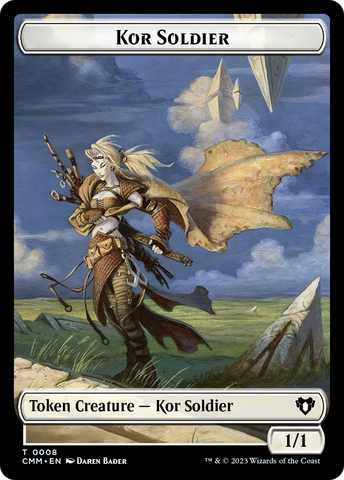 Zombie (0019) // Kor Soldier Double-Sided Token [Commander Masters Tokens]