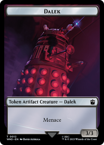 Dalek // Beast Double-Sided Token [Doctor Who Tokens]