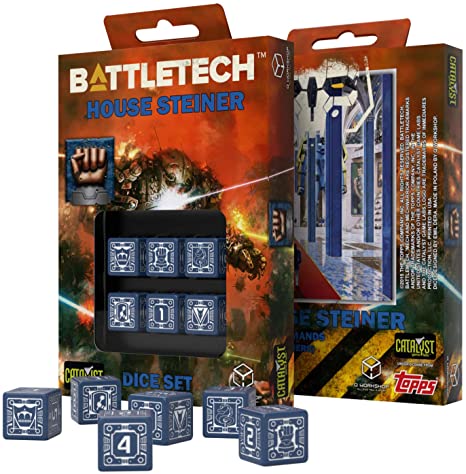 BattleTech: House Steiner D6 Dice Set (6)