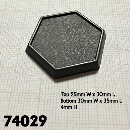 1inch Hex Plastic Gaming Base (20)